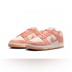 Nike Women's Coral and White Sneakers